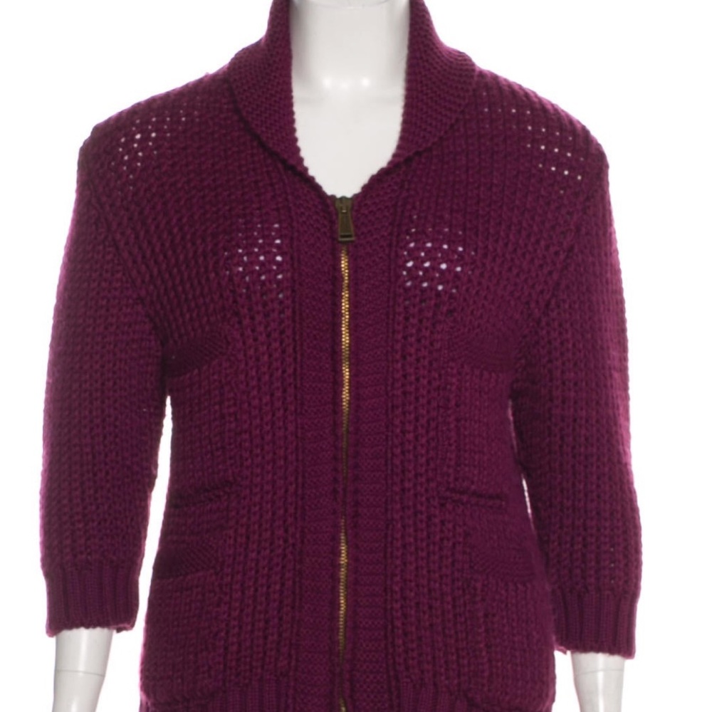 Violet Dsquared² wool-blend Zip-Up Cardigan